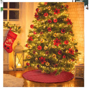 60/90/120cm Gold Christmas Tree Skirt Decoration Sequin Tree Skirt Red Silver Christmas Tree Decoration Bottom Apron Tree Skirt