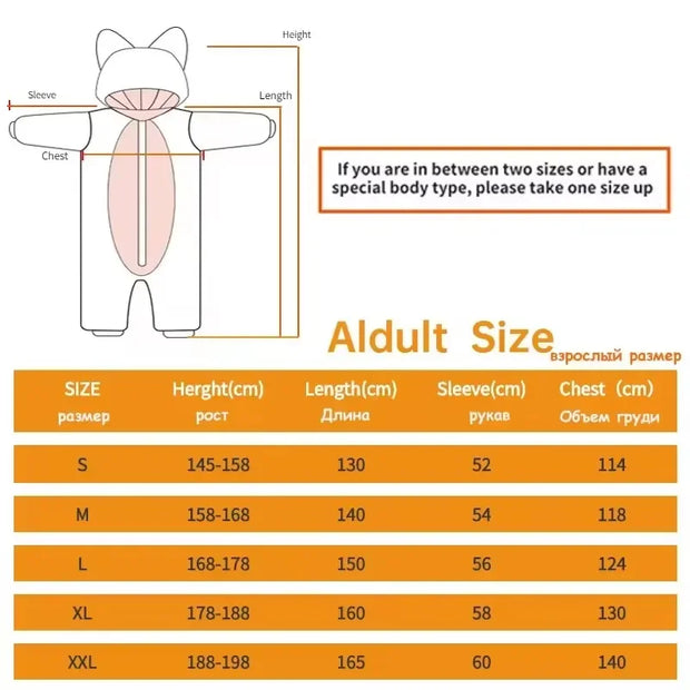 Oversized XL Black Shadow Cartoon Pajamas Children Adult Female Male Animal Christmas Hedgehog Cosplay Raccoon Kigurumi Jumpsuit
