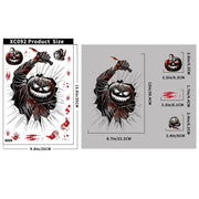 Halloween Horror Stickers Blood Fingerprint Hanging Ghost Pumpkin Skull Window Glass Sticker Happy Halloween Party Decor 2025