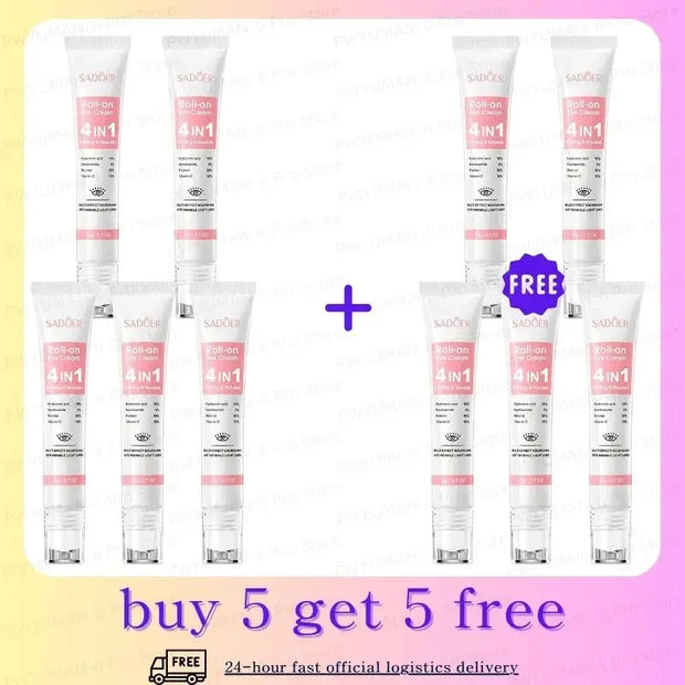 Instant Eye Bag Removal Cream Collagen Anti-Wrinkle Fade Fine Lines Firming Skin Anti Dark Circle Puffiness Brighten Eye Care