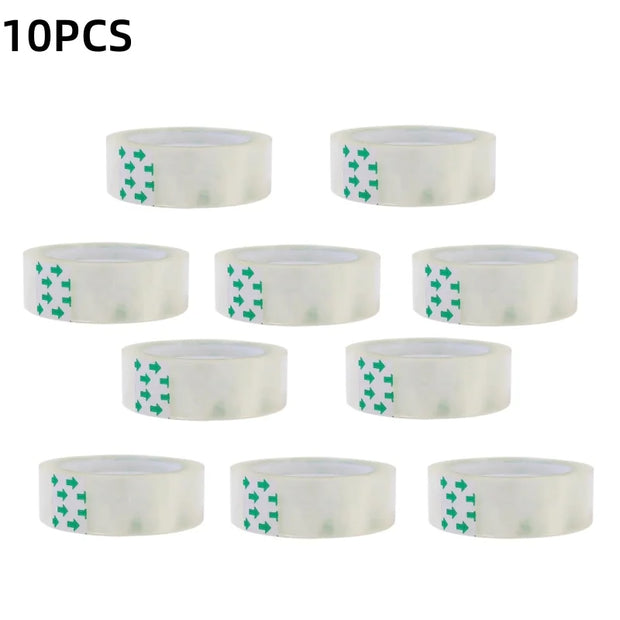 20/5PCS Transparent Tape Office Tape for Home and School 0.8cm 1.2cm 1.8cm Multifuntion High-viscosity Adhesive Tape