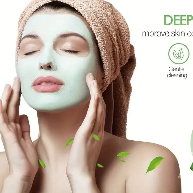 Green Tea Mask Stick Remove Blackheads Acne Deep Cleansing Purifying Clay Mask Oil Control Solid Mask Moisturizing Skin Care (Copy)