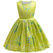 Inside Out Joy Cosplay Costume Princess Dress+Wig+Hairpin For Kids Girls Halloween Carnival Birthday Happiness Dress Up