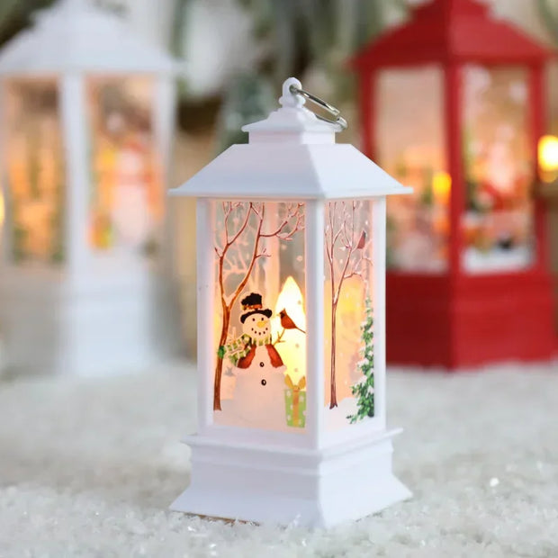 Christmas Lanterns Light Merry Christmas Decorations for Home Christmas Tree Ornaments 2025 Navidad Xmas Gifts New Year Pendants