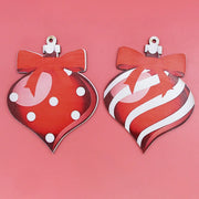 (12 Pcs/bag) Christmas Decorations Wooden Lollipops Christmas Tree Pendants Painted Wooden Pieces Scene Decoration Props DIY