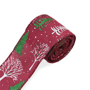 63mm Red Green Christmas Burlap Jute Ribbon Roll Wired Edge Wedding Decoration Gift Packing DIY Sewing Accessories Webbing