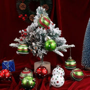 12pcs Christmas Ball Decoration Set 6cm Painted Electroplated Shiny Christmas Tree Decoration Ball Christmas Ball Party Pendants