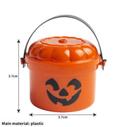 Mini Halloween Nostalgia Bucket Mini Halloween Candy Jar Basket Pumpkin Bucket Little Halloween Candy Bucket, wholesale