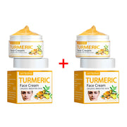 Turmeric Face Cream Firming Lifting Fade Fine Lines Anti-Aging Reduce Wrinkle Lightening Brightening Nourishing Skin Care Lotion