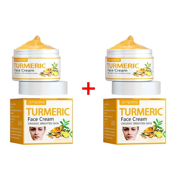 Turmeric Face Cream Firming Lifting Fade Fine Lines Anti-Aging Reduce Wrinkle Lightening Brightening Nourishing Skin Care Lotion