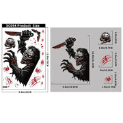 Halloween Horror Stickers Blood Fingerprint Hanging Ghost Pumpkin Skull Window Glass Sticker Happy Halloween Party Decor 2025
