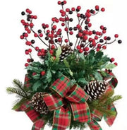 Christmas Tree Decoration Red Fruit Top Hat Pine Cones Decoration Christmas Decoration Xmas Tree Ornament New Year Hanging Decor