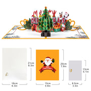 Pop Up Christmas Card, 3D Holidays Greeting Cards, New Year Card