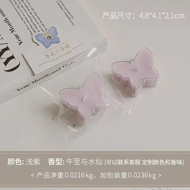 1pc Butterfly Christmas Tree Shape Scented Candles Home Fragrance Candle Aromatherapy Candles for Photo Prop Birthday Home Decor