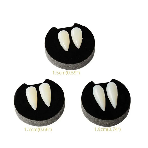 1/2/3/4pcs Halloween Decoration Vampire Teeth Fangs Dentures Props Halloween Cosplay Props False Fangs With Solid Glue Halloween