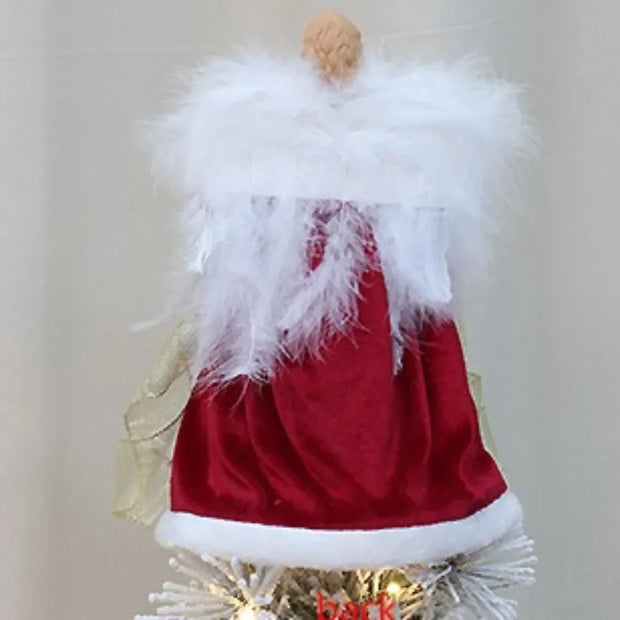 Festival Angel Doll Tree Top Star Delicate Durable Christmas Tree Top Star Golden Atmosphere Christmas Angel Topper Xmas