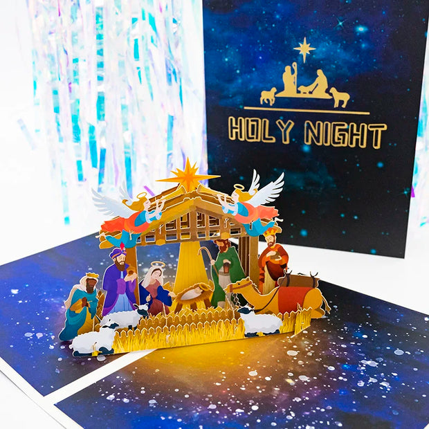 3D Pop UP Santa Cards Marry Christmas Greeting Cards Party Invitations Gifts New Year Greeting Card Anniversary Gifts Postcard