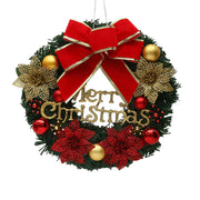 Christmas Hanging Decorations Versatile PVC Door Decor Wreaths Bow/Berry/Santa/Reindeer Artificial Wreaths Home New Years Gifts