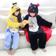 Kigurumi Bat Minion Cartoon Onesies Kids Children Animal Pajamas Girls Boys Anime Cosplay Costumes For Christmas Halloween Party