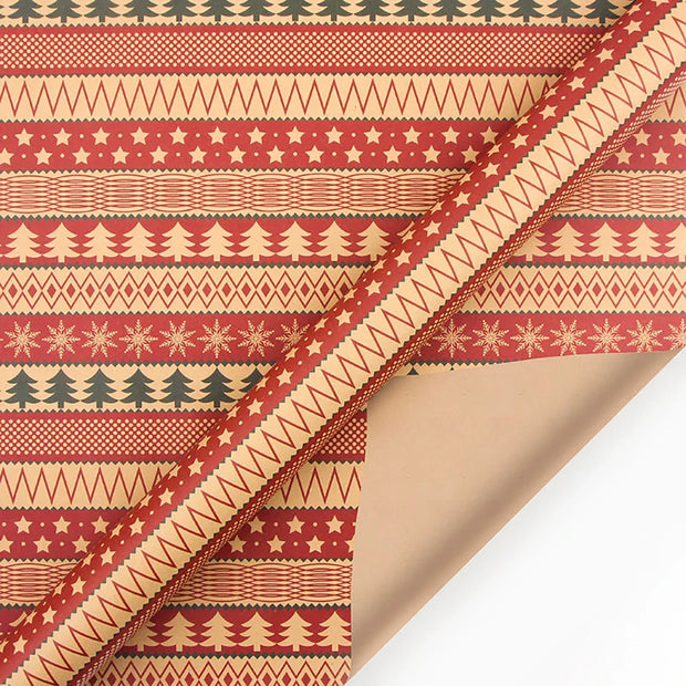 Christmas Kfrat Wrapping Paper Wedding Green Decoration Gift Wrap Artware Kraft Packing Paper Vellum New Year's Eve Decorations
