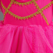 Jasmine Costume for Kids Girl Fancy Birthday Party Gown Princess Dress Carnival Children Clothing 2024 New Halloween Disguise