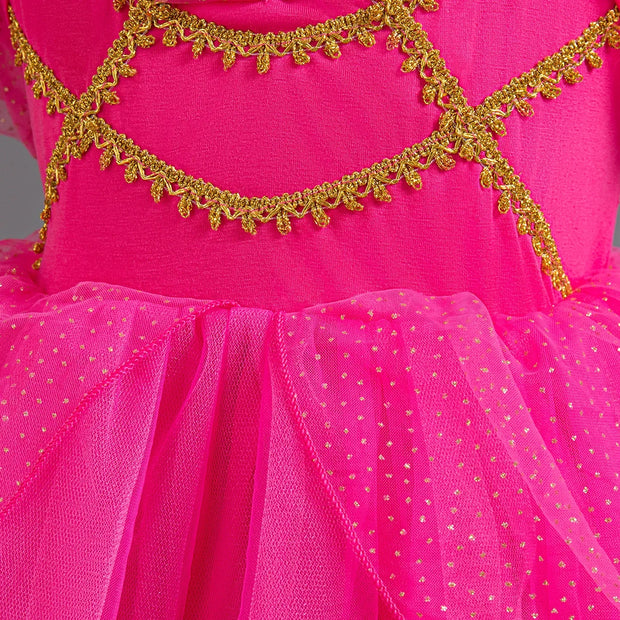 Jasmine Costume for Kids Girl Fancy Birthday Party Gown Princess Dress Carnival Children Clothing 2024 New Halloween Disguise