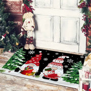 Christmas Floor Mat Entrance Doormat Bedroom Bath Toilet Anti Slip Carpet 2024 Merry Christmas Decoration for Home New Year Gift