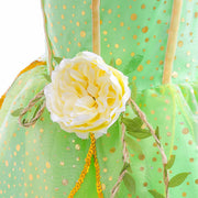 Kid Girls Princess Fairy Costume Tinker Bell Tutu Dress Sleeveless Wing Princess Girl Costume Cosplay Carnival Halloween Party