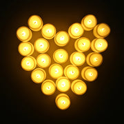 12/24Pcs Flameless LED Candle Wishing Tea Lamp Warm White Home Christmas Party Wedding Decoration Battery-Power Candles Lights