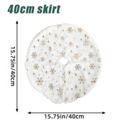 Mini Christmas Tree Skirt Xmas Tree Skirt Miniature Christmas Skirt Decor for Xmas New Year Holiday Party Home Ornaments