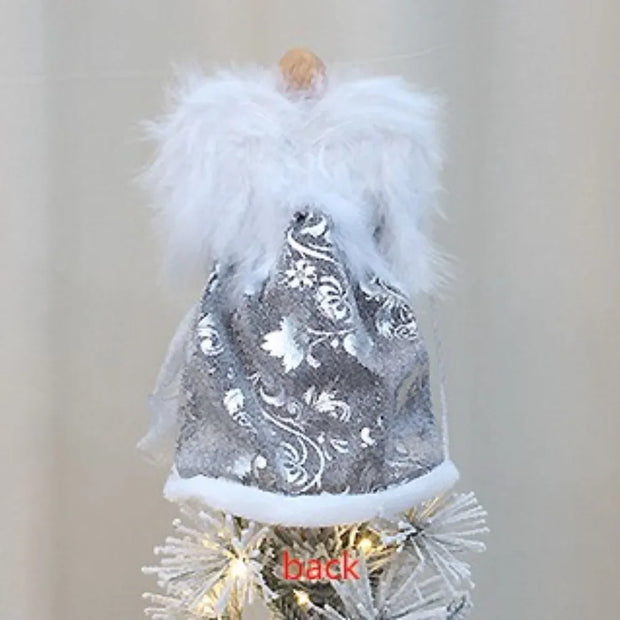 Festival Angel Doll Tree Top Star Delicate Durable Christmas Tree Top Star Golden Atmosphere Christmas Angel Topper Xmas