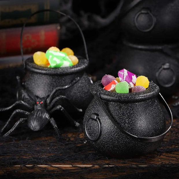 Witch Cauldron Buckets Set, Halloween Candy Bowls for Parties & Events, Perfect for Halloween, Easter, St. Patrick's Day