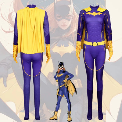 Gotham Knights Batgirl Barbara Jumpsuit Cosplay Costume 3D Bodysuits Halloween Masquerade Carnival Party Outfits for Adult