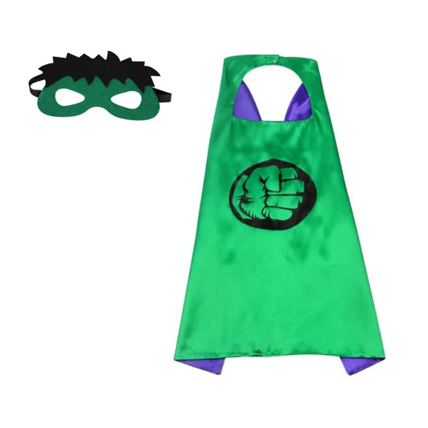 MINISO Superhero Cape Cartoon Anime Cosplay Costumes Gig Cape Mask Halloween Clothing Boy Birthday Gift Girl Novelty Accessories