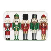 Nutcracker Doll Floor Door Kitchen Bath Mats Anti-Slip Indoor Christmas Soldier Toy Doormat Garage Entrance Rug Carpet Footpad