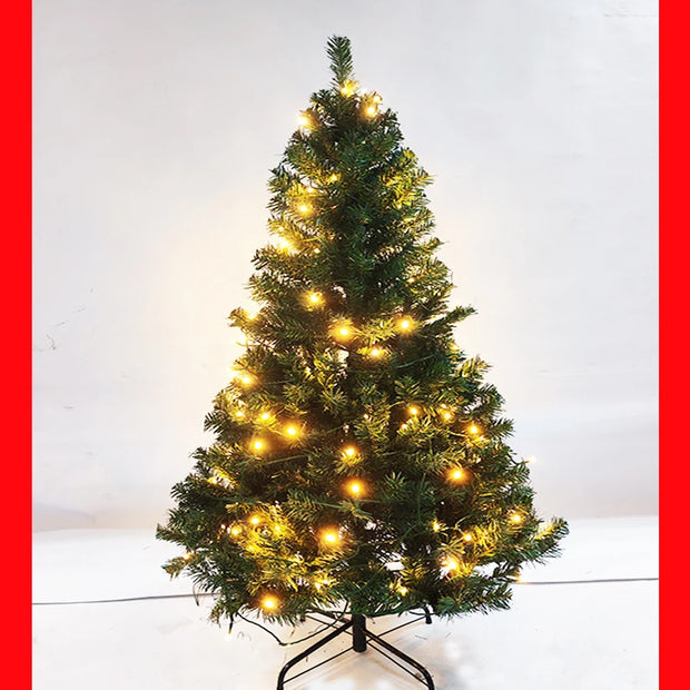 90-180cm Encrypted PVC with LED Lights Christmas tree  for Christmas Home Decoration  and house Ornaments