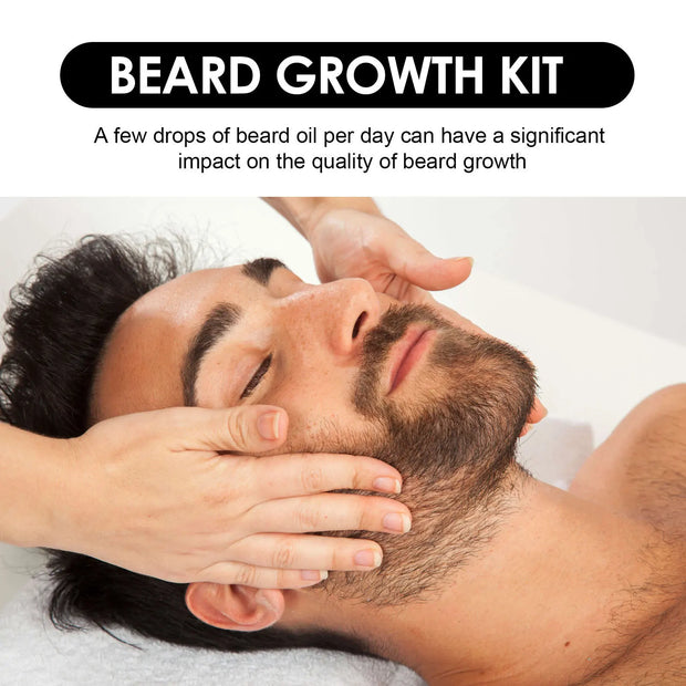 Men Beard Growth Serum Hair Styling Essential Oil Grow Beard Thicker Anti Hair Loss Products Softening Moisturizing Beard Liquid