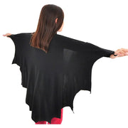 Unisex Halloween Black Bat Wing Cape Cloak Costume With Patch for Kids Child Boys Girls Vampire Dress Up Accessories