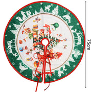 Christmas Tree Skirt Classic Christmas Tree Carpet Base Mat Xmas Trees Skirts Base Cover Home Indoor Party New Year Decorations