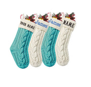 Personalized Christmas Stockings Custom Embroidered Christmas Stocking Monogram Stocking Christmas Gifts Knit Christmas Stocking