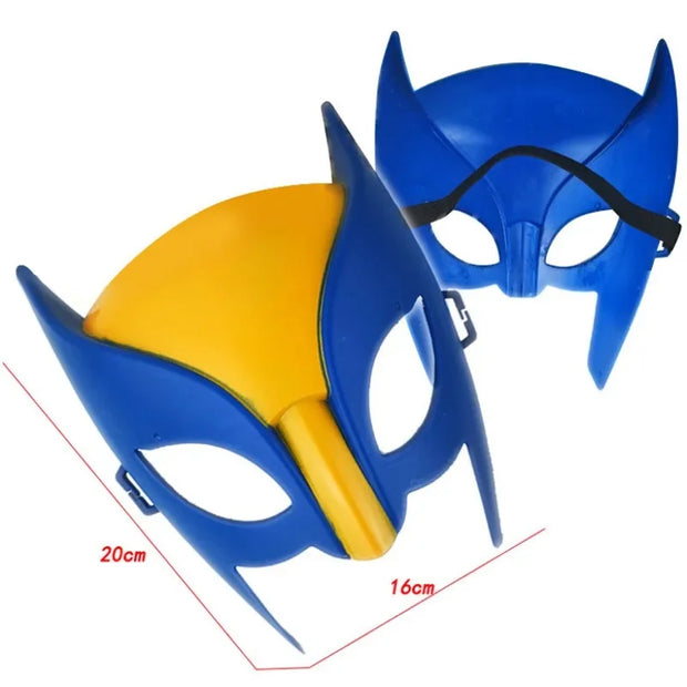 Wolverine Mask Halloween Mask for Kids Cosplay Prop Themed Party Decorations Wolverine Claw Props Role Play Birthday Gift