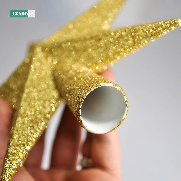 Gold and Silver Red Tree Top Star Christmas Decorations for Home Xmas Tree Toppers  Ornaments Navidad New Year 2023 Natal Noel