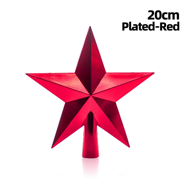 Gold and Silver Red Tree Top Star Christmas Decorations for Home Xmas Tree Toppers  Ornaments Navidad New Year 2023 Natal Noel