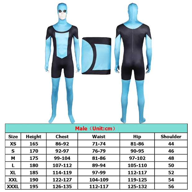 Omni Man Mark ATOM EVE Cosplay Jumpsuit Cloak Cartoon Invincible Costume Suit Outfits Halloween Carnival Party Roleplay Clothing