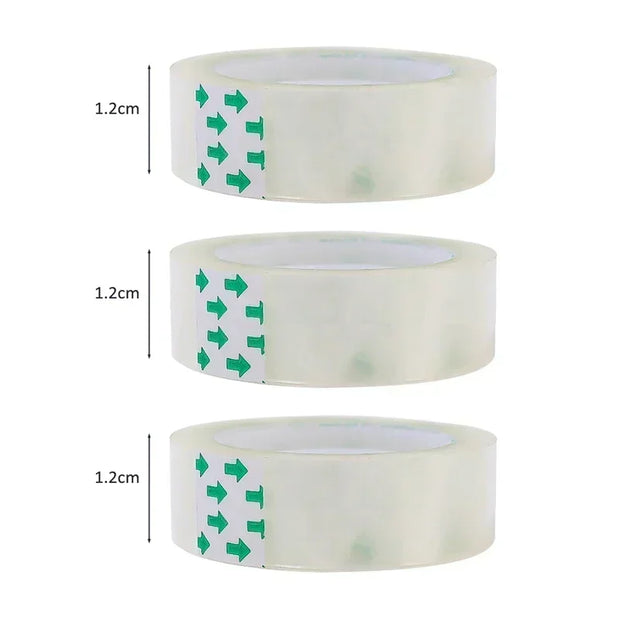 10/5/1 Rolls Premium Transparent Tape 0.8cm 1.2cm 1.8cm Multifuntion High-viscosity Adhesive Tape for Gift Wrapping Packing