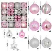 Christmas Tree Decoration 42PCS 6CM Balls Ornaments Set For Xmas Hanging Holiday Home Supplies Christmas Year Party Gifts New