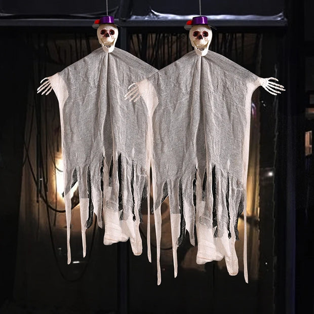 Day of The Dead Halloween Decoraiton 2025 Hallowen Outdoor Decor Hanging Flags Ghost Skeleton Decor Home Decor