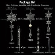 3/5/18pcs Crystal Christmas Tree Ornaments - New Year, Winter Party Decorations, Festive Tree Decorations, Best for Christmas
