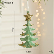 Christmas Decorations Christmas Tree Ornaments Green Butterfly Snowflake Decorations and Home Christmas Party Decorations