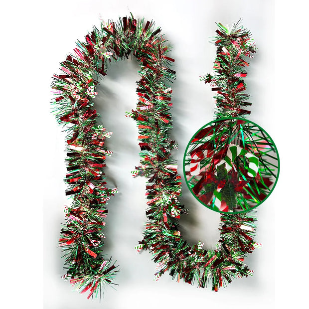 2M Merry Christmas Decorations Strip Ribbon Christmas Tree Ornament Bears Gingerbread People Snowmen New Year Supplies Red Green